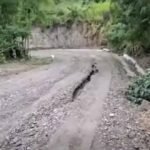CARRETERA DE S/ 41 MILLONES EN YAMANGO SE CAE A PEDAZOS ANTES DE SER TERMINADA
